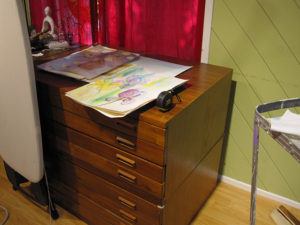 sewing room organization new drawer case